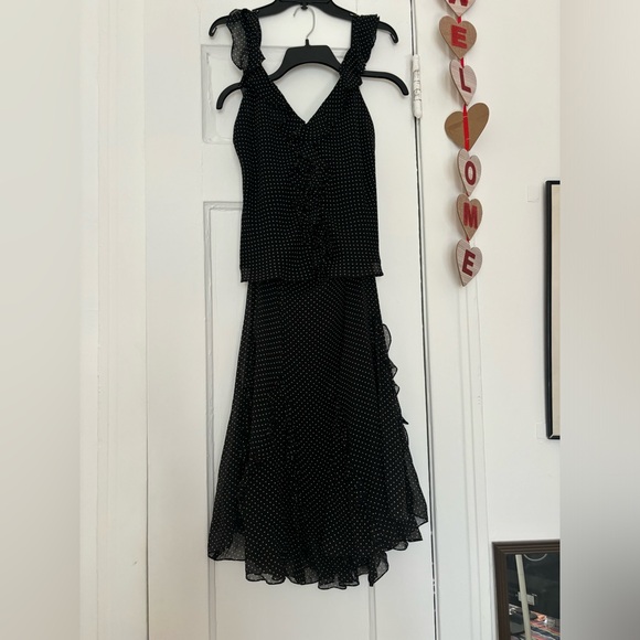 100% silk 2-piece Tank and Skirt Sz 12 - Picture 2 of 11